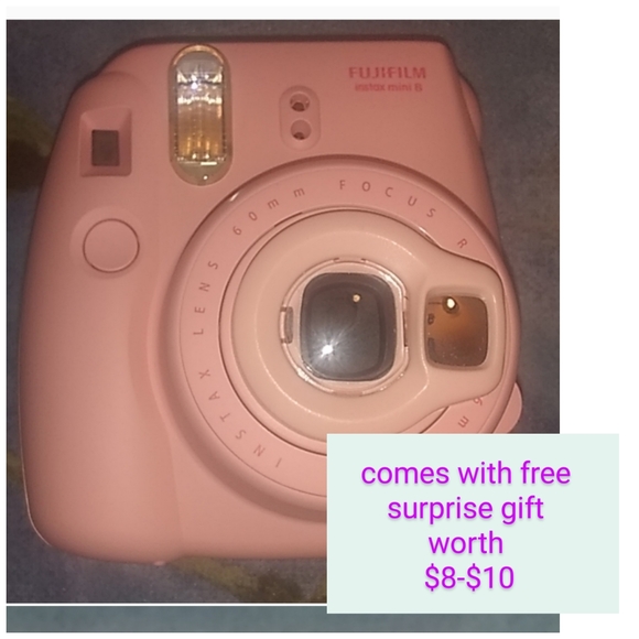 Accessories - Gently used light Pink Fujifilm instax mini 8